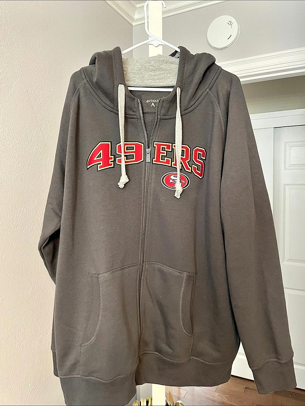 NFL San Francisco 49ers Zip Hoodie Gray-New